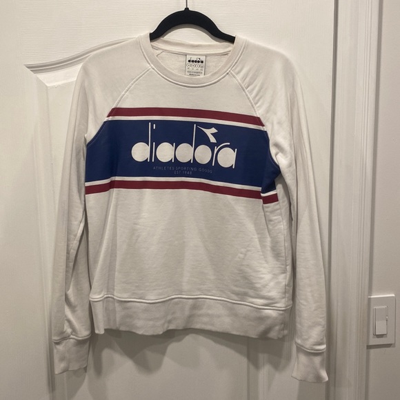 Diadora Tops - White Diadora sweater.